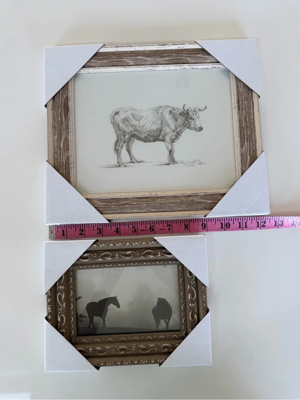 Rustic Brown & Cream Farm Animal Wall Art Set by